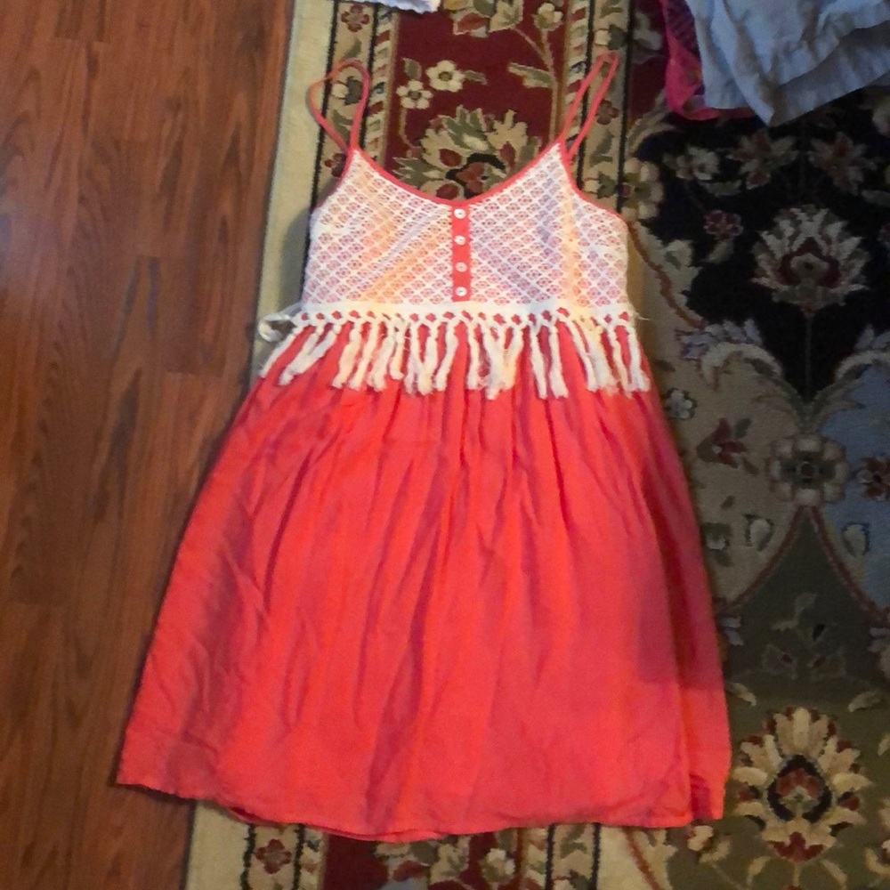 Pink/coral boutique dress size M